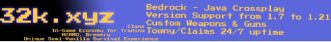 32k.xyz -Minecraft Server v1.21 |アメリカにご参加ください！